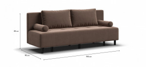 Диван Бостон Мини monolit мокко