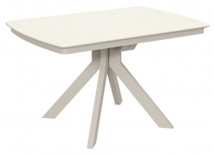 Стол кухонный прямой раскладной Атланта-3С керамогранит/металл  90х130(+37)