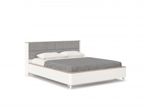 Кровать двухспальная 160х200 с основанием Стефания белый