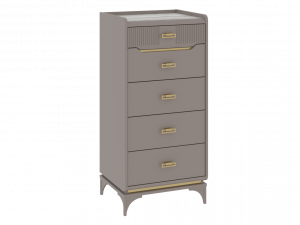 Комод высокий 5-ящиков Сиде  Мокко 55х45х117