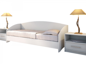 Кровать тахта односпальная Этюд 90х200 латте