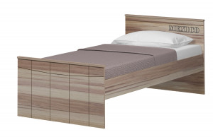 Кровать односпальная ЛАРГО Дуб рокпайл 90х200