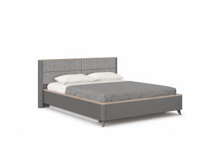 Кровать двухспальная 160х200 с подъёмным механизмом Стефания серый