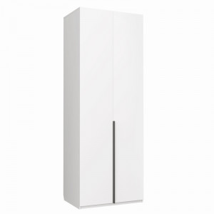 Шкаф 2-х створчатый распашной Чарли Белое сияние 80х55х220