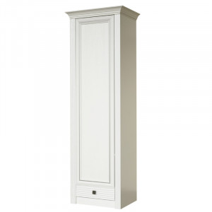 Пенал для одежды однодверный Орлеан ясень белый 65см