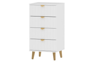 Комод 4 ящика Дакота НМ белый 60х40х88