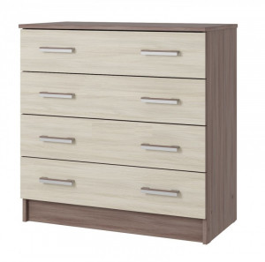 Комод 4 ящика Эко К800 ясень шимо темный/светлый 80х44х83