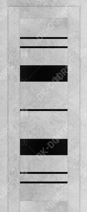 ДВЕРЬ межкомнатная Д-27 СТЕКЛО ЛАКОБЕЛЬ ЧЕРНАЯ (БЕТОН СНЕЖНЫЙ)