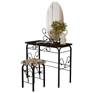 Столик дамский венге/черный