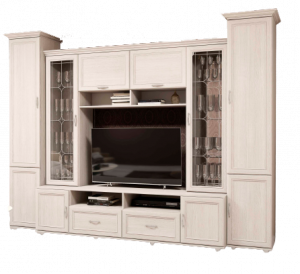 Модульная гостиная Классика комплектация 006 анкор светлый 288х59х216