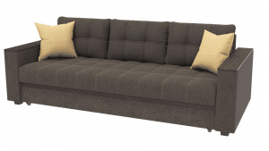 Диван прямой раскладной Милан комфорт кофе ткань венге 234см