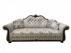 Диван прямой раскладной Богема серый 245см