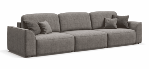 Диван прямой KING MAX SE шенилл IQ серый  350х84х115