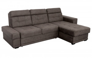 Диван угловой раскладной НПБ коричневый  265х167
