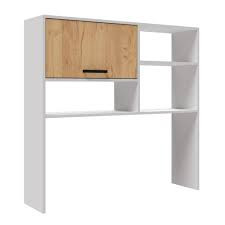 Надстройка на стол Лючия белый/дуб крафт золотой 120х29х115