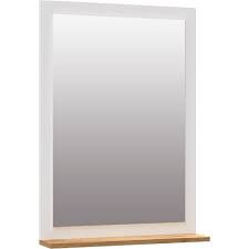 Зеркало Кевин белый/дуб крафт золотой 84х60