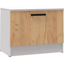 Тумба Кевин Прихожая    белый/дуб крафт золотой 60х47х38