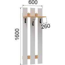 Кевин Прихожая вешалка 600 белый/дуб Крафт золотой