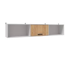 Навесная секция Спальня Лючия дуб крафт золотой/белый 204х30х40