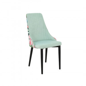 Стул  кухонный Боне ФП 2-х цветный велюр опоры черные 48х42х94