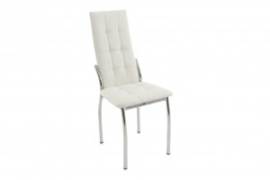 Стул кухонный Чинзано-2 белый кожзам хром 44см