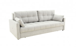 Диван прямой раскладной НПБ Орландо серый велюр 225 см