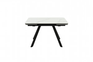 Стол кухонный раздвижной  керамогранит  опоры Чёрный муар 120х80х75