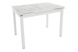 Стол кухонный раздвижной Шанхай белый 110х74х79