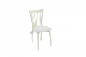 Стул кухонный Тулон массив дерева белый 44х40х92