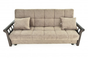 Диван прямой раздвижной ППУ Лиссабон 3М Wood бежевый 2300см