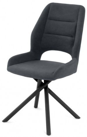 Стул кухонный Гавана поворотный велюр графит 50х57