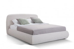 Кровать с подъемным механизмом и ящиком для белья белая Коста 160х180х200