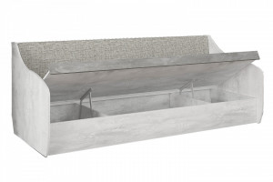 Кровать односпальная 90х200  Либерти серый