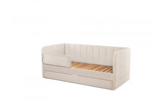 Диван кровать односпальная бежевый 80х160