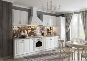 Кухонный гарнитур Прованс белый на заказ
