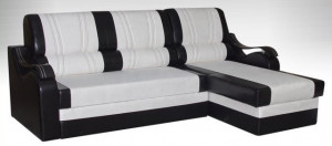 Диван угловой раскладной ФАНТАЗИЯ с креслом белый 250х165