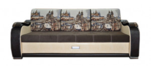 Диван прямой раскладной Комфорт Коричневый 225см