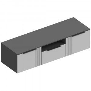 Тумба под ТВ Вита серый  ЛОФТ 160х52х42