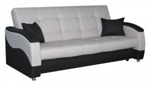 Диван прямой раскладной Феникс серый  232см