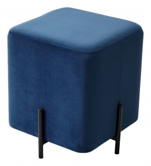 Пуф мягкий ФЕЛИКС квадратный синий