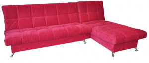 Диван угловой раскладной ППУ Финка ДКУ красный  290х165