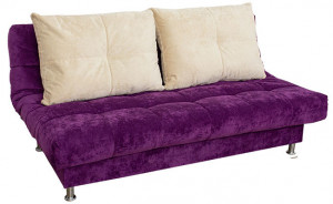 Диван прямой раскладной ППУ  Финка 3 фиолетовый 204см