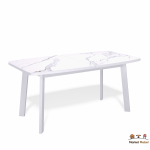 Кухонный стол премьер мрамор белый