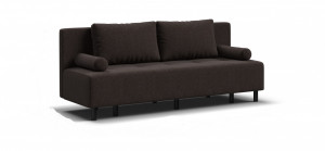 Диван прямой ППУ Бостон мини рогожка шоколад  190 см