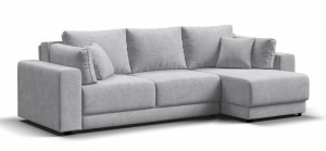 Диван угловой раскладной  Босс Прайм ХЛ Шенилл грей 273х160