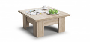 Стол журнальный трансформер Люкс сонома 81(162)х80х47(79)