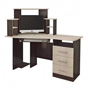 Стол компьютерный Каспер Венге/лоредо 130х130х80