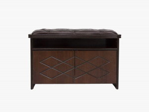 Банкетка Патриция с мягким сиденьем Орех 80х34х53