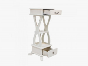 Консоль Ника дуб молочный 40х40х104