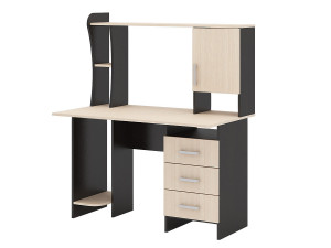 Стол компьютерный прямой 3 ящика  №5 белфорт\венге 120х67х142